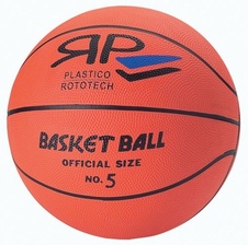 Míč basketbalový nylonový oranžový - velikost T5