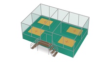 Trampolínová sestava  EUROTRAMP 4-pole (5,52x11,20 m) + schůdky 1_obr2