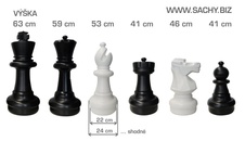 Šachové figurky zahradní 63cm - deLuxe_obr2