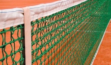 Tenisová síť se zdvojenými horními řadami rozměr 12,72 x 1,07m, zelená_obr2