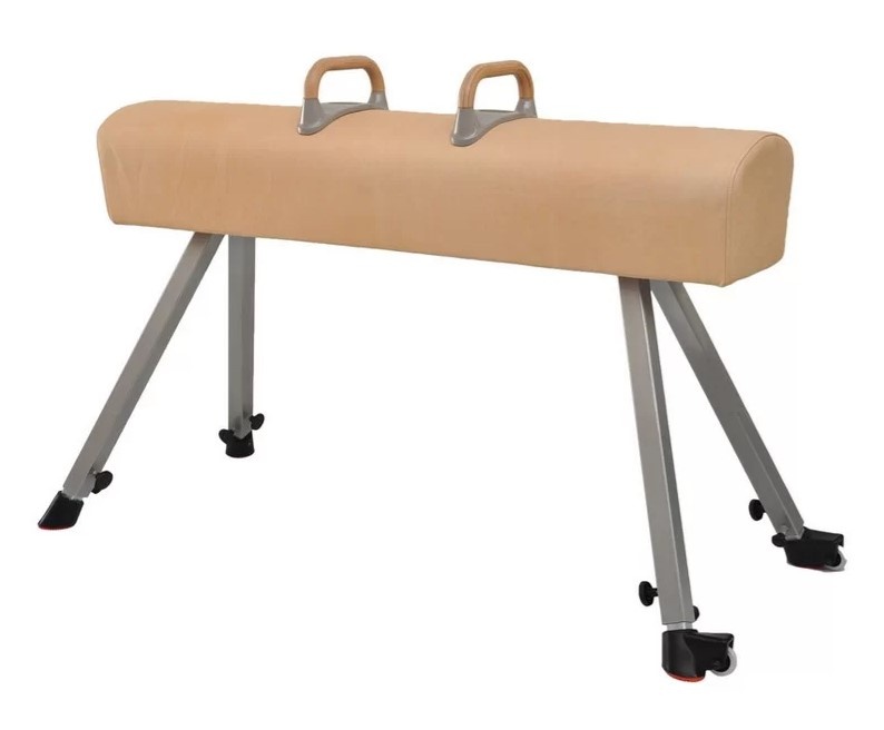 Gymnastický kůň - syntetická useň, s madly