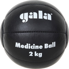 Medicinální míč koženy 3,0kg (černý)