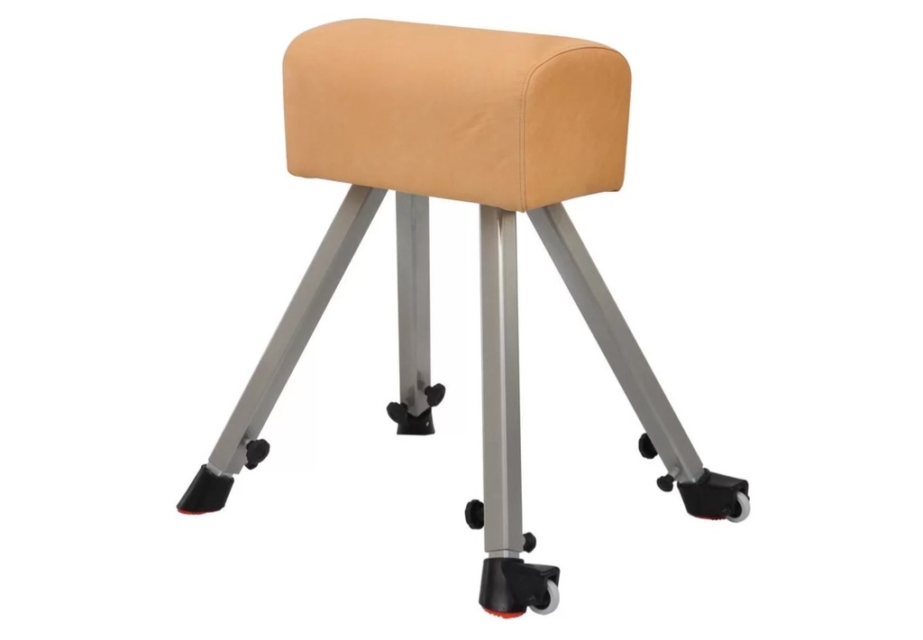 Gymnastická koza Vulkollan® - nastavení výšky 100-150cm, syntetická useň