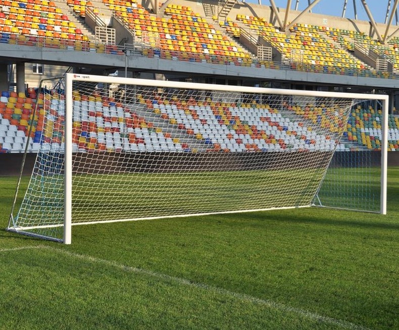 Fotbalová branka 7,32 × 2,44 m – hliníková, přenosná, s kotvením do země