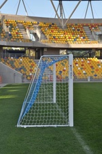 Fotbalová branka 5,0 × 2,0 m – hliníková, s kotvením do země_obr3
