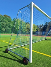 Fotbalová branka 5,0 × 2,0 m – hliníková, přenosná, se závažím a pojezdovými koly_obr2