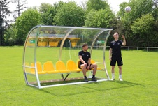 Fotbalová střídačka šířka 4m, 8 míst k sezení - celosvařovaná_obr4