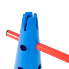 Vymezovací kužel pevný  s otvory, barva zelená - výška 30 cm_obr3