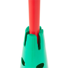 Vymezovací kužel pevný  s otvory, barva zelená - výška 30 cm_obr6