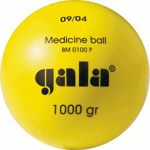 Medicinální míč plastový (PVC) hmotnost 0,6kg