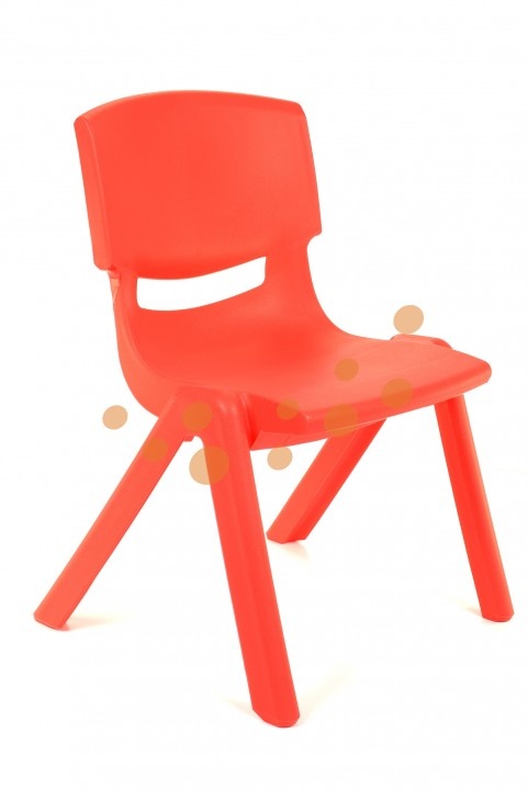 Židlička plastová - barva červená