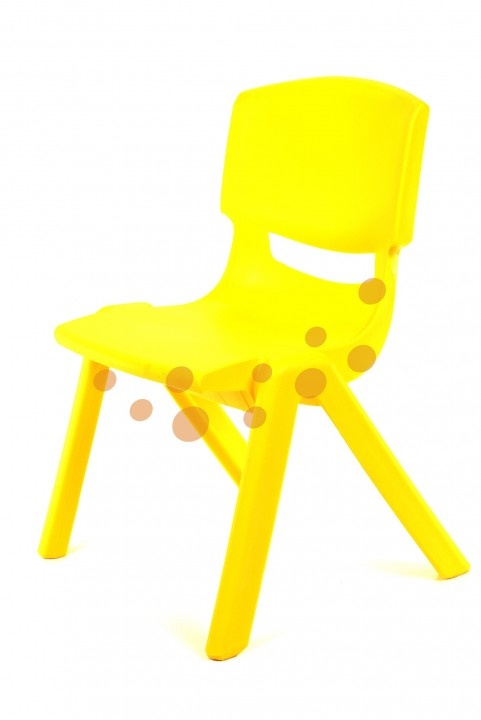 Židlička plastová - barva žlutá