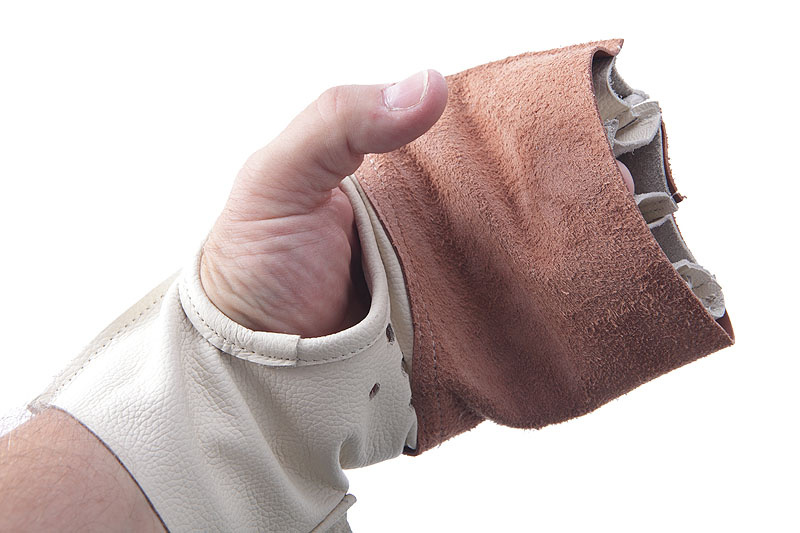 Kladivářské rukavice soutěžní z tvrdé kůže - velikost X, pravá TCHGR- XL