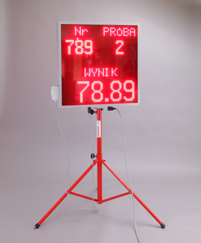 Tabule LED jednostranná se stativem a ovládacím panelem, polský popis TG16-64x64-1