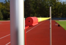 Soutěžní laťka pro skok o tyči, délka 4,5 m , certifikace IAAF E-08-0521PW-450