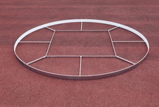 Ocelový kruh pro hod koulí, pr. 2135mm, certifikovaný IAAF