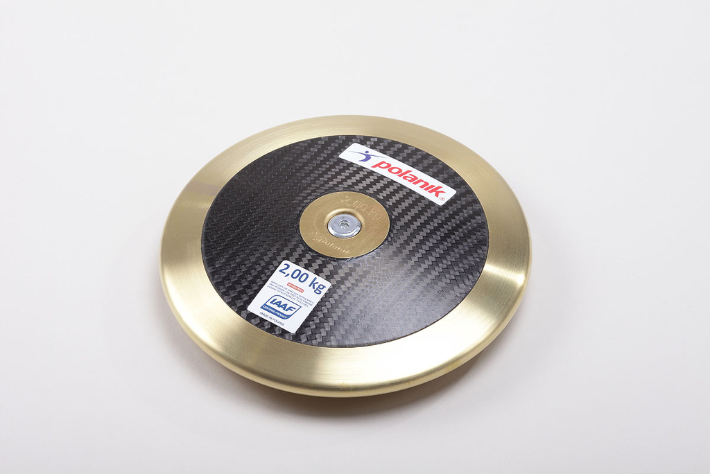 Disk z karbonových vláken lemovaný mosazným plátem - Certifikace WA, hmotnost 2 kg CCD17-2
