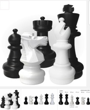 Šachové figurky zahradní 63cm - deLuxe