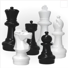 Šachové figurky zahradní 31cm - deLuxe