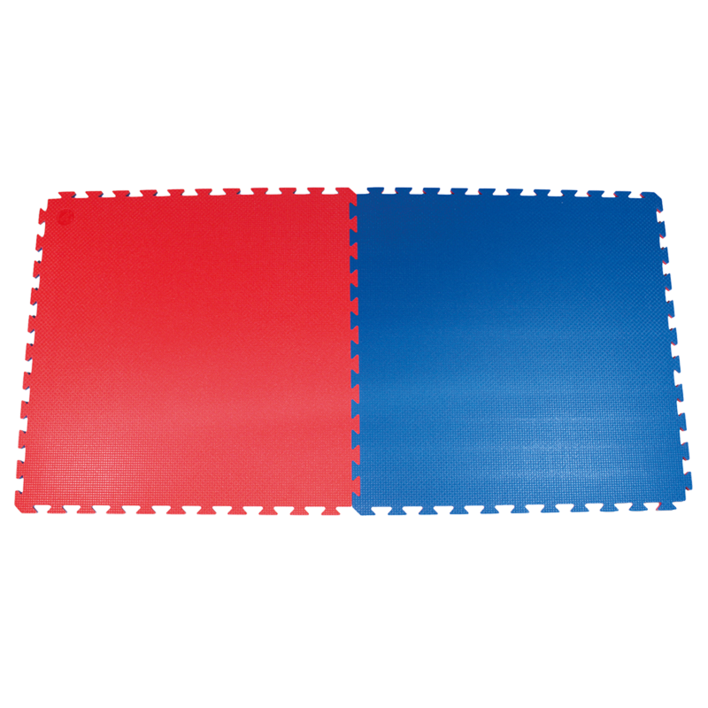 TATAMI EVA 40 červená/modrá 1x1 m - 4cm