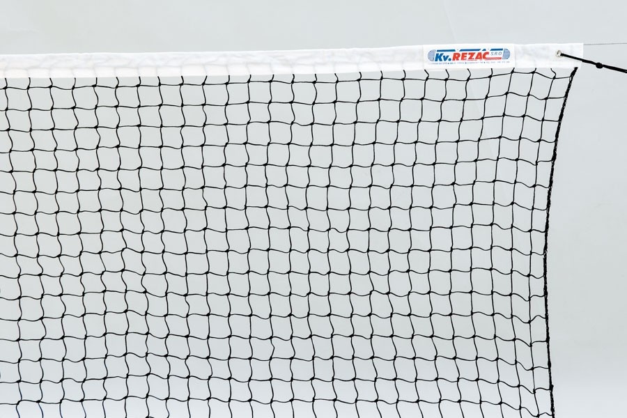 Tenisová síť rekreační s PES páskou rozměr 12,72 x 1,07m, černá
