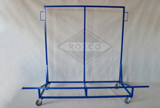 900000020 LG A Trolley - Blue - Rubber wheels 100mm