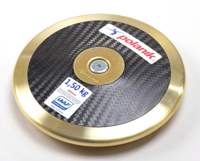 Disk z karbonových vláken - lemovaný mosazným plátem, Certifikace WA, hmotnost 1,5 kg CCD17-1,5