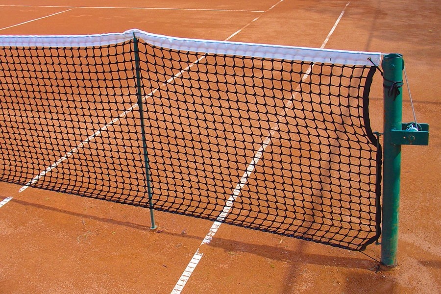 Tenisová síť rozměr 12,72 x 1,07m, černá