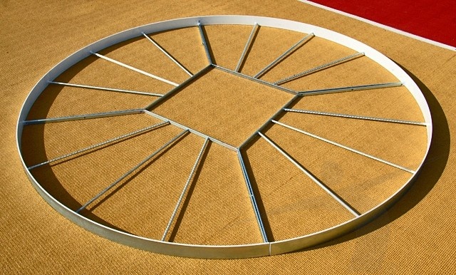 Ocelový kruh pro hod koulí, pr. 2135mm, Certifikace WA