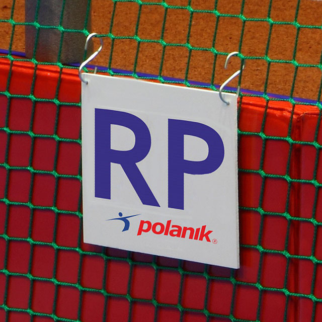 Značka pro označení polského rekordu -  pro vrhy koulí RP-S292