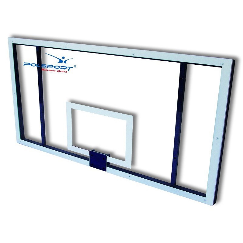 Deska na basketbal - akrylová skleněná deska 10mm 120x90cm, vnitřní, s rámem