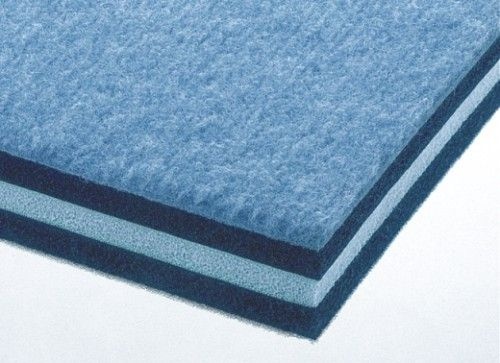 Gymnastický koberec Triflex - 12x12m, 35 mm - modrá