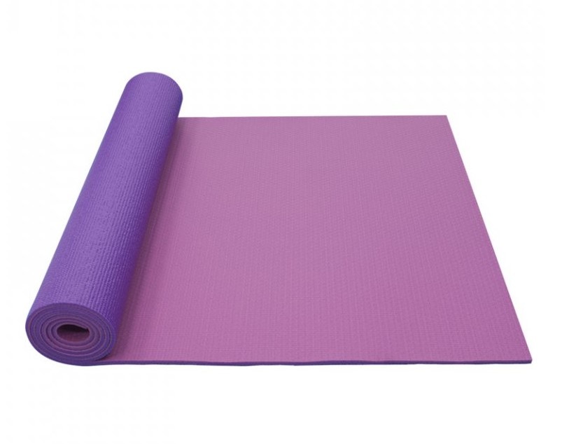 Podložka Yoga mat dvouvrstvá - růžová/fialová