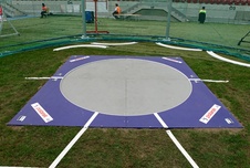 Přenosný kruh pro hod diskem - průměr 2,5 m, certifikace IAAF E-14-0806  DC14-S0320_obr4
