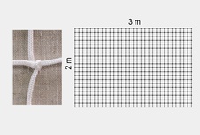 Záclonka házená rozměr 3 x 2m PP 3mm, bílá_obr2