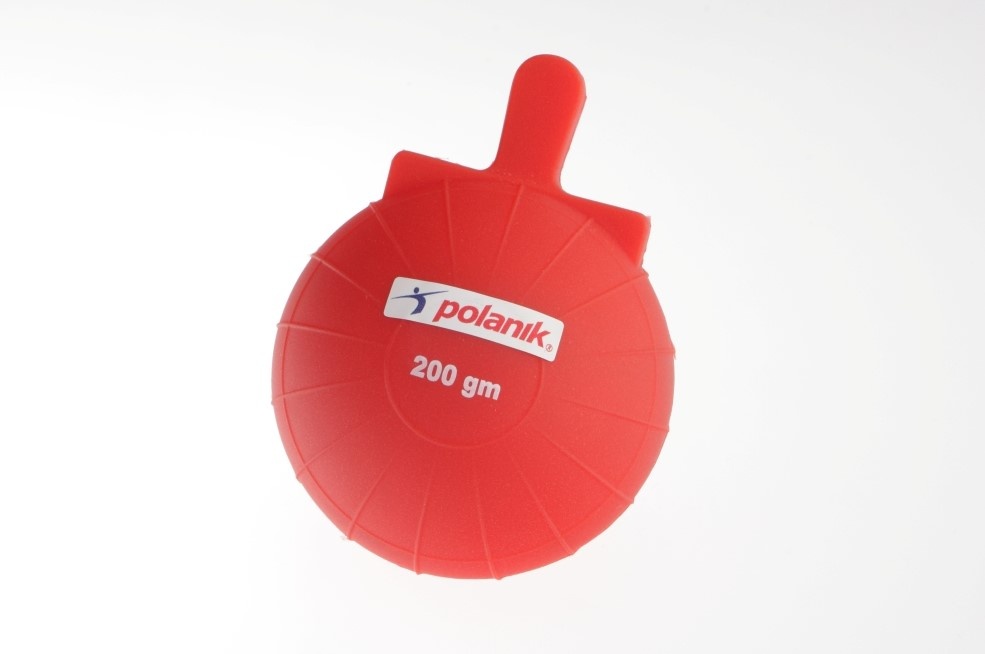 Míč tréninkový pro hod oštěpem - hmotnost  200g , s rukojetí JKB-0,2