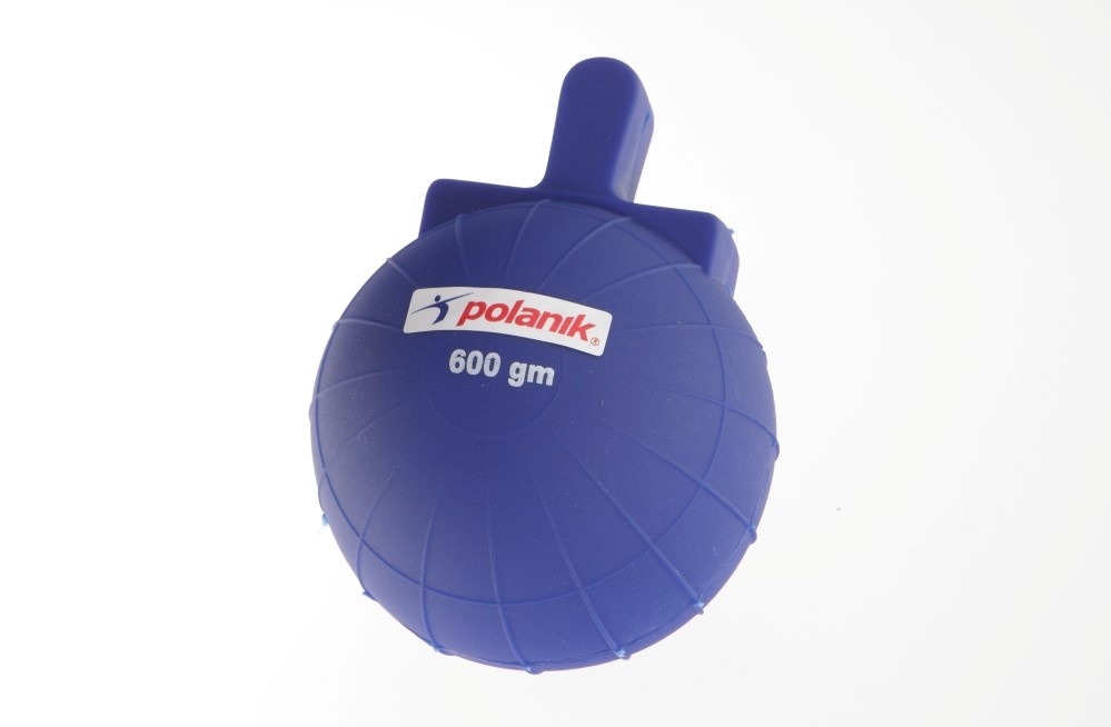 Míč tréninkový pro hod oštěpem - hmotnost  600g , s rukojetí JKB-0,6