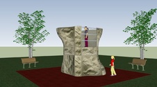 Dětské hřiště Tower 1B+40  pro štěrkovou bezpečnostní zónu_obr2