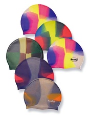 Silikonová koupací čepice barevná