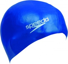 Plavecká čepice silikonová - barva modrá