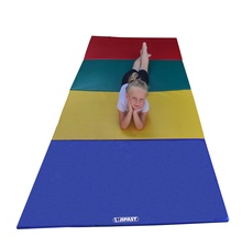 Skládací žíněnka červená–zelená–modrá–žlutá–červená 300x120x3cm 5-dílná_obr2
