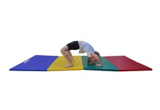 Skládací žíněnka červená–zelená–modrá–žlutá–červená 300x120x3cm 5-dílná_obr4