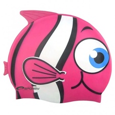 Plavecká čepice dětská RYBKA - barva růžová