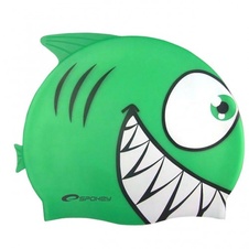 Plavecká čepice dětská ŽRALOK - barva zelená