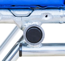 Tréninková trampolína Grand Master 45x45, 32mm vč. zvedacího vozíku na kolečkách "Safe & Comfort"_obr2