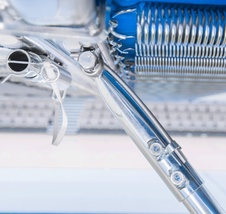 Tréninková trampolína Grand Master 45x45, 32mm vč. zvedacího vozíku na kolečkách "Safe & Comfort"_obr4