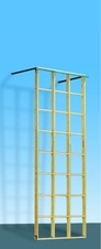 Mřížový žebřík dřevěný - rozměry 5 x 1,7m_obr2