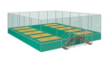 Trampolínová sestava  EUROTRAMP 10-polí (13,50x11,20 m) schůdky 1_obr2