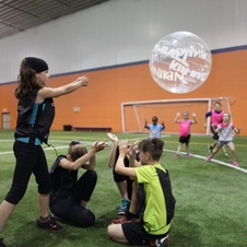 Míč Kin-ball Street pro venkovní hru průhledný - průměr 0,84cm_obr3