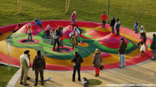 Trampolína EUROTRAMP Kids Tramp &quot;Playground Loop&quot; - průměr 150 cm_obr2